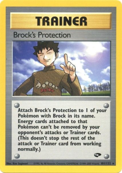 Brock's Protection (101/132) [Gym Challenge Unlimited] | Card Citadel