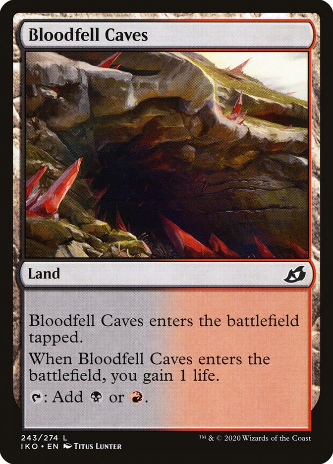 Bloodfell Caves [Ikoria: Lair of Behemoths] | Card Citadel