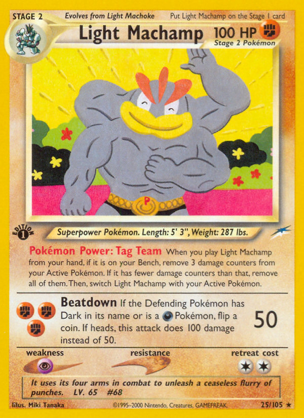 Light Machamp (25/105) [Neo Destiny 1st Edition] | Card Citadel