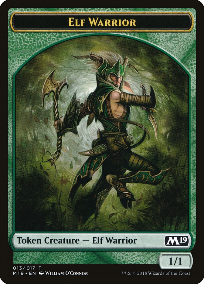 Elf Warrior [Core Set 2019 Tokens] | Card Citadel