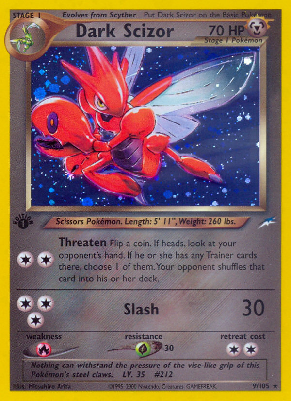 Dark Scizor (9/105) [Neo Destiny 1st Edition] | Card Citadel