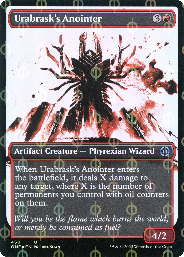 Urabrask's Anointer (Showcase Ichor Step-and-Compleat Foil) [Phyrexia: All Will Be One] | Card Citadel