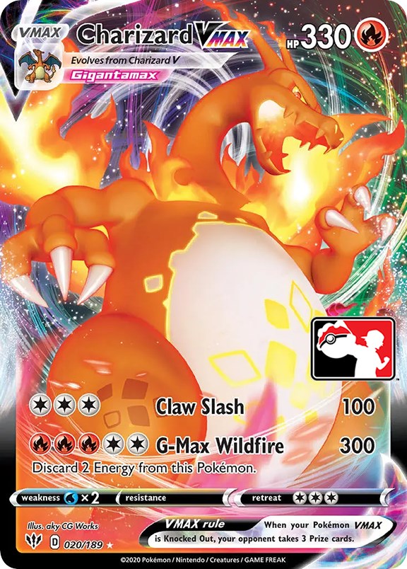 Charizard VMAX (020/189) [Prize Pack Series One] | Card Citadel