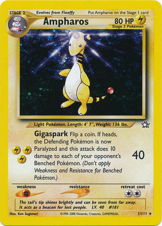 Ampharos (1/111) [Neo Genesis Unlimited] | Card Citadel