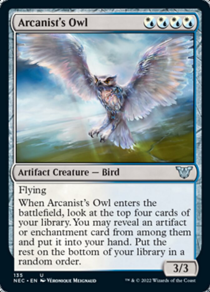 Arcanist's Owl [Kamigawa: Neon Dynasty Commander] | Card Citadel