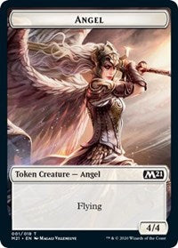 Angel // Saproling Double-sided Token [Core Set 2021 Tokens] | Card Citadel