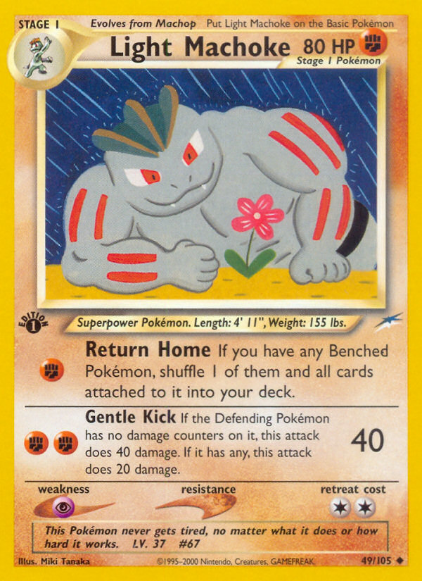 Light Machoke (49/105) [Neo Destiny 1st Edition] | Card Citadel