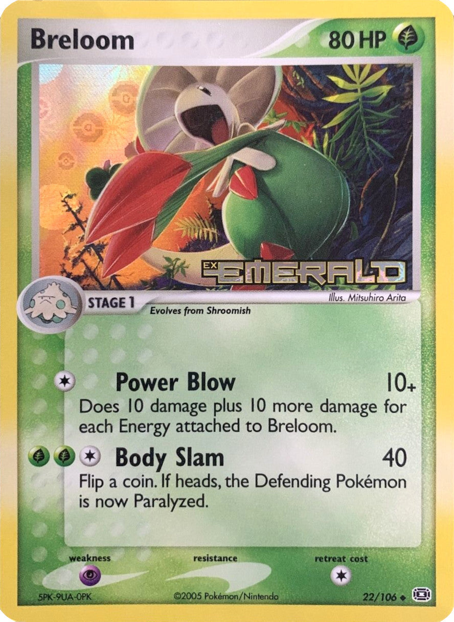 Breloom (22/106) (Stamped) [EX: Emerald] | Card Citadel
