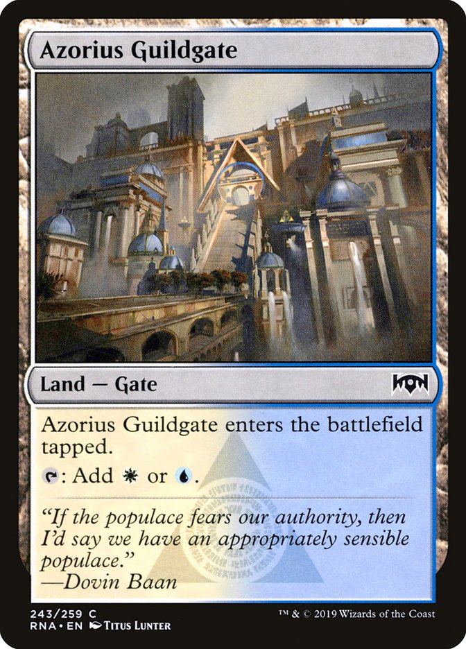 Azorius Guildgate (243/259) [Ravnica Allegiance] | Card Citadel