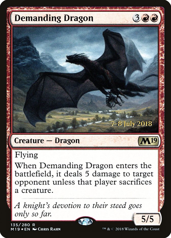 Demanding Dragon [Core Set 2019 Promos] | Card Citadel