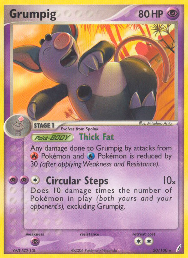 Grumpig (20/100) [EX: Crystal Guardians] | Card Citadel
