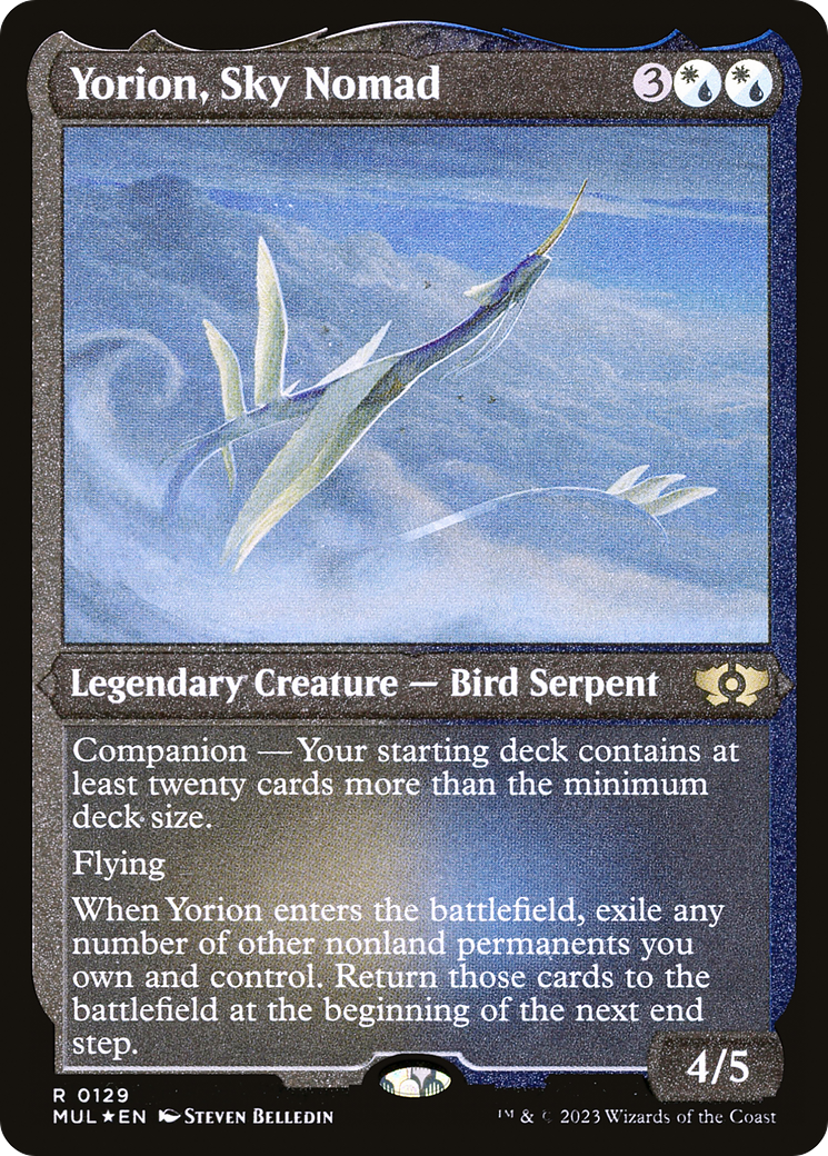 Yorion, Sky Nomad (Foil Etched) [Multiverse Legends] | Card Citadel