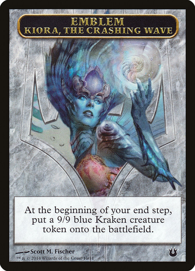 Kiora, the Crashing Wave Emblem [Born of the Gods Tokens] | Card Citadel