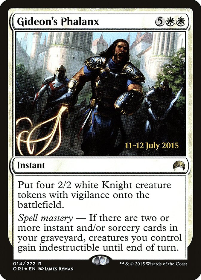 Gideon's Phalanx [Magic Origins Promos] | Card Citadel