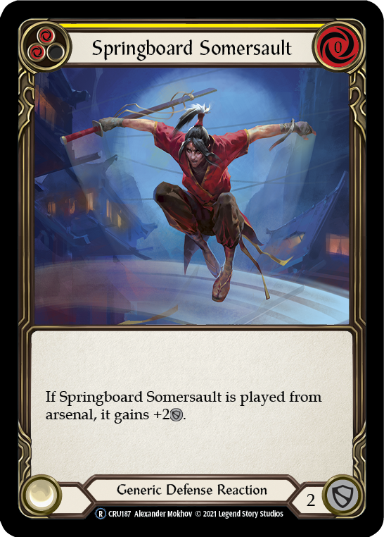 Springboard Somersault (Rainbow Foil) [CRU187-RF] Unlimited Rainbow Foil | Card Citadel