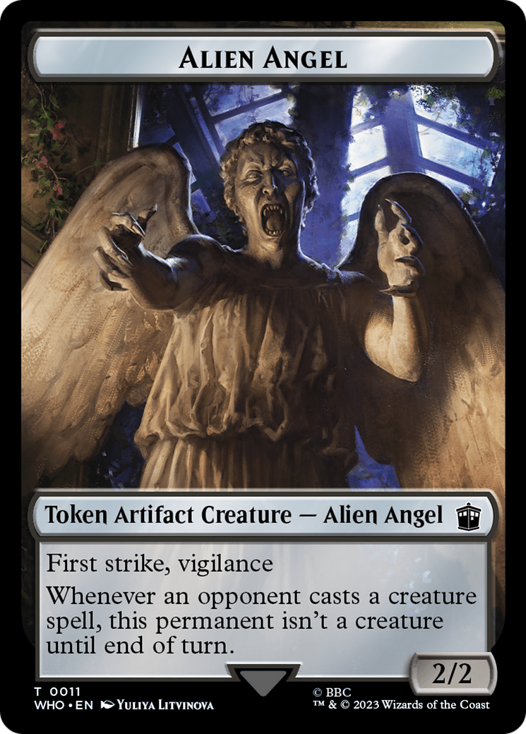 Alien Angel // Food (0027) Double-Sided Token [Doctor Who Tokens] | Card Citadel