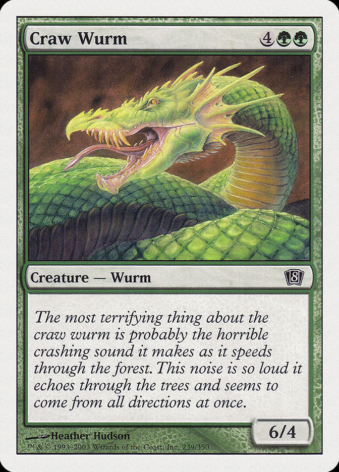 Craw Wurm [Eighth Edition] | Card Citadel