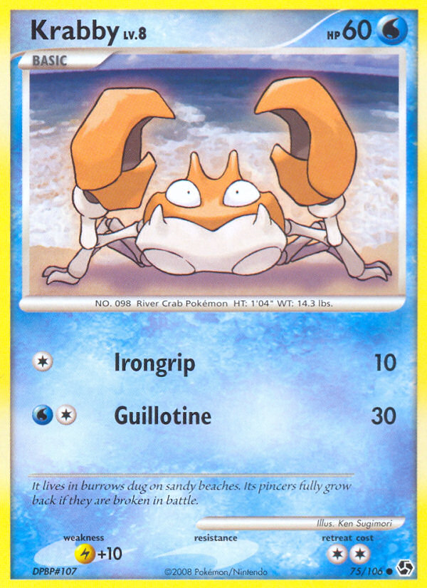 Krabby (75/106) [Diamond & Pearl: Great Encounters] | Card Citadel