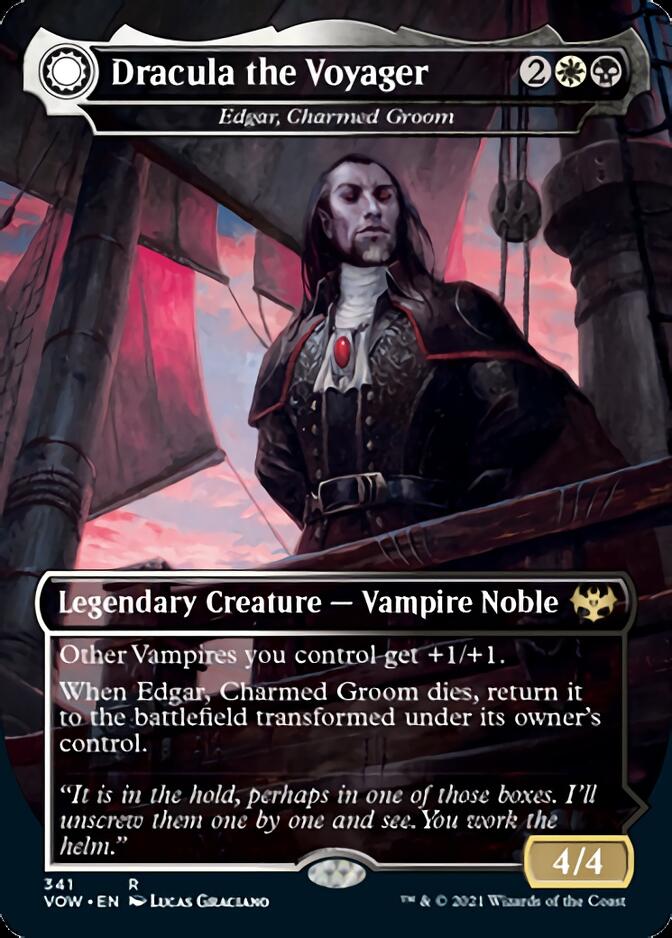 Edgar, Charmed Groom // Edgar Markov's Coffin - Dracula the Voyager // Casket of Native Earth [Innistrad: Crimson Vow] | Card Citadel