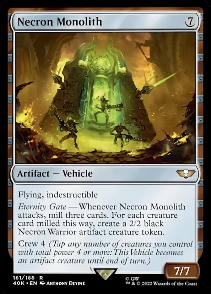 Necron Monolith (Surge Foil) [Universes Beyond: Warhammer 40,000] | Card Citadel