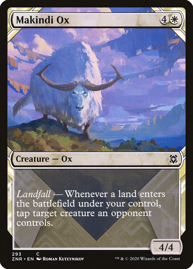 Makindi Ox (Showcase) [Zendikar Rising] | Card Citadel