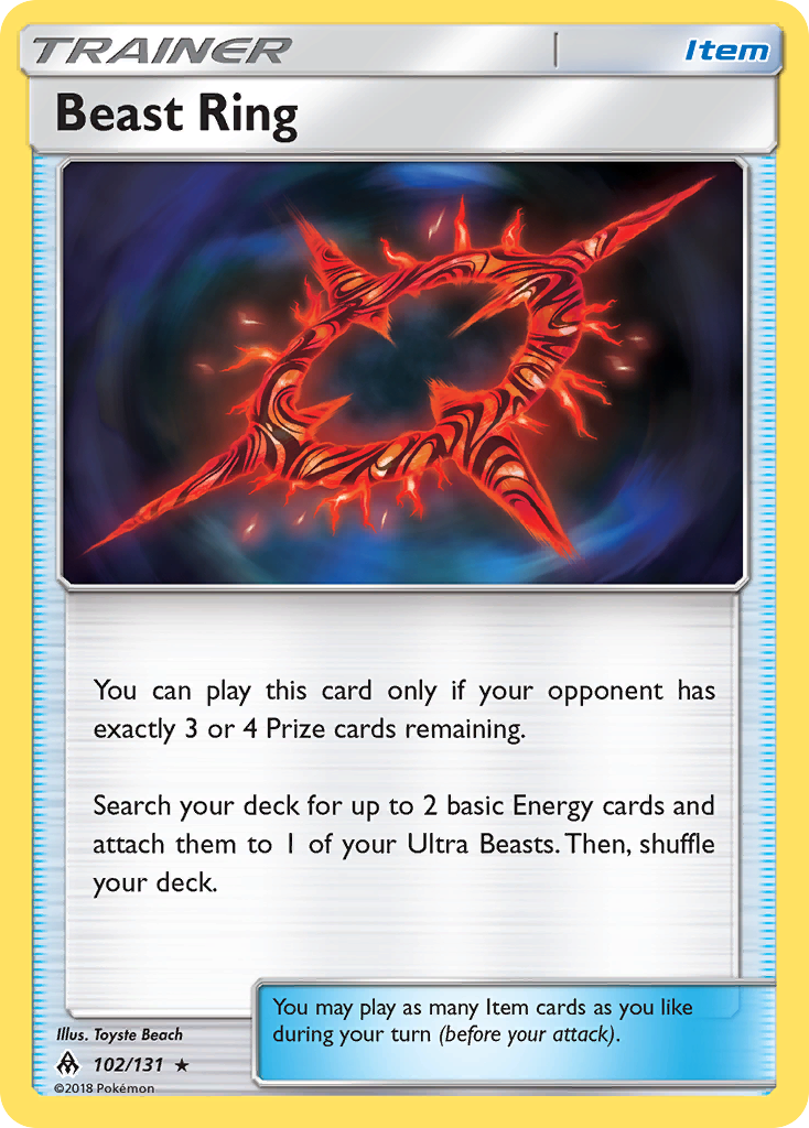 Beast Ring (102/131) [Sun & Moon: Forbidden Light] | Card Citadel