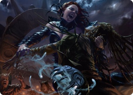 Olivia's Midnight Ambush Art Card [Innistrad: Midnight Hunt Art Series] | Card Citadel