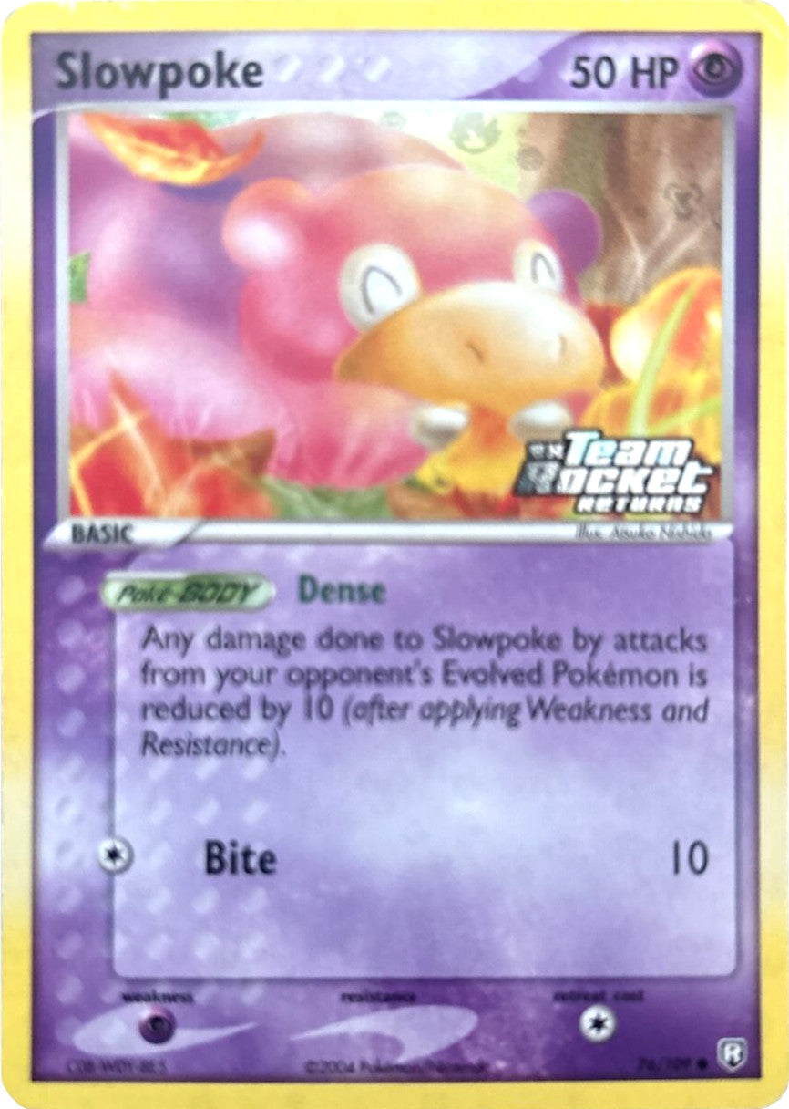 Slowpoke (76/109) (Stamped) [EX: Team Rocket Returns] | Card Citadel