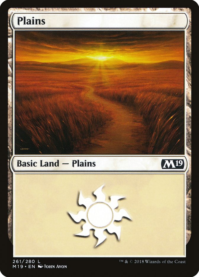 Plains (261) [Core Set 2019] | Card Citadel