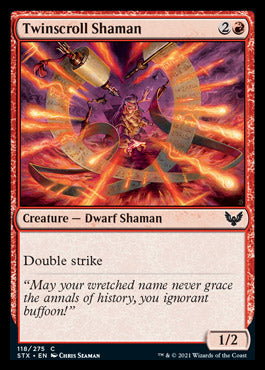 Twinscroll Shaman [Strixhaven: School of Mages] | Card Citadel
