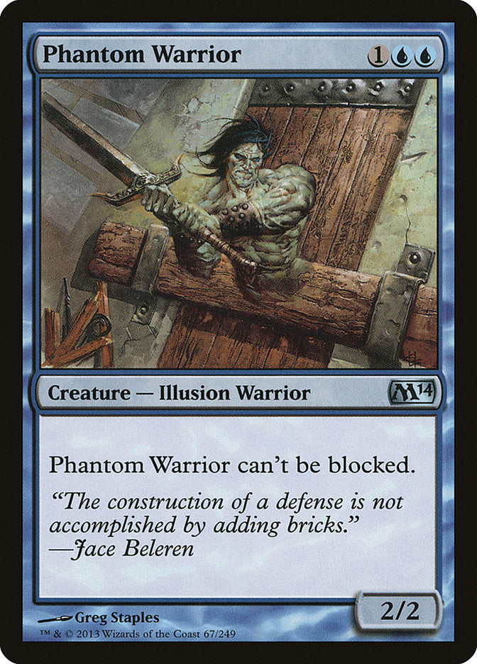 Phantom Warrior [Magic 2014] | Card Citadel