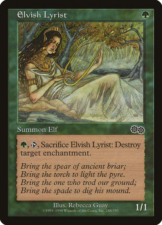 Elvish Lyrist [Urza's Saga] | Card Citadel