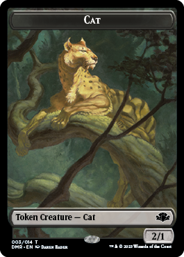 Cat Token (003) [Dominaria Remastered Tokens] | Card Citadel