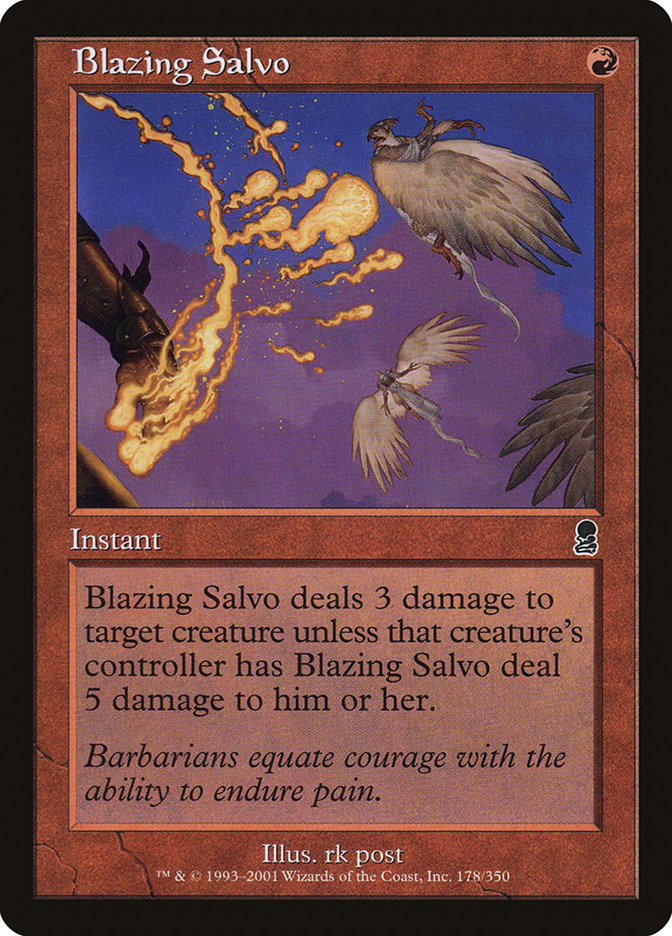 Blazing Salvo [Odyssey] | Card Citadel