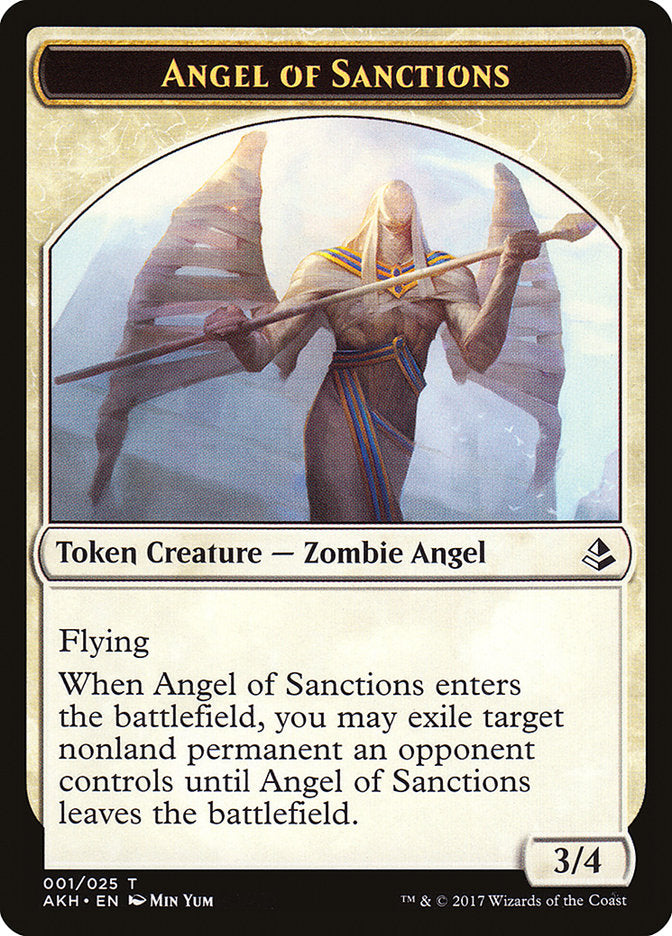 Angel of Sanctions Token [Amonkhet Tokens] | Card Citadel