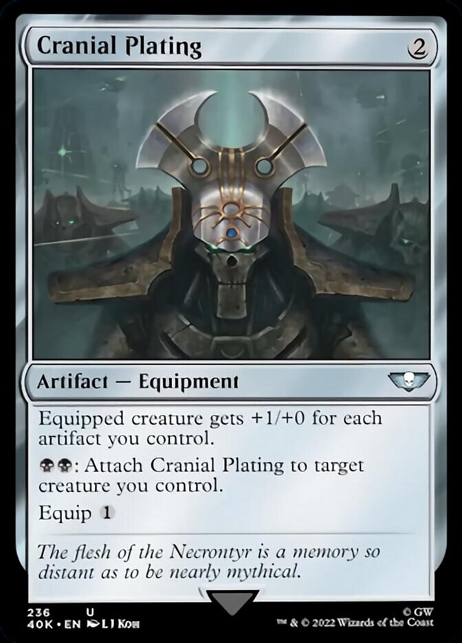 Cranial Plating (Surge Foil) [Universes Beyond: Warhammer 40,000] | Card Citadel