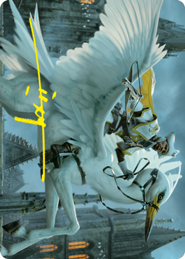 Gryff Rider Art Card (Gold-Stamped Signature) [Innistrad: Crimson Vow Art Series] | Card Citadel