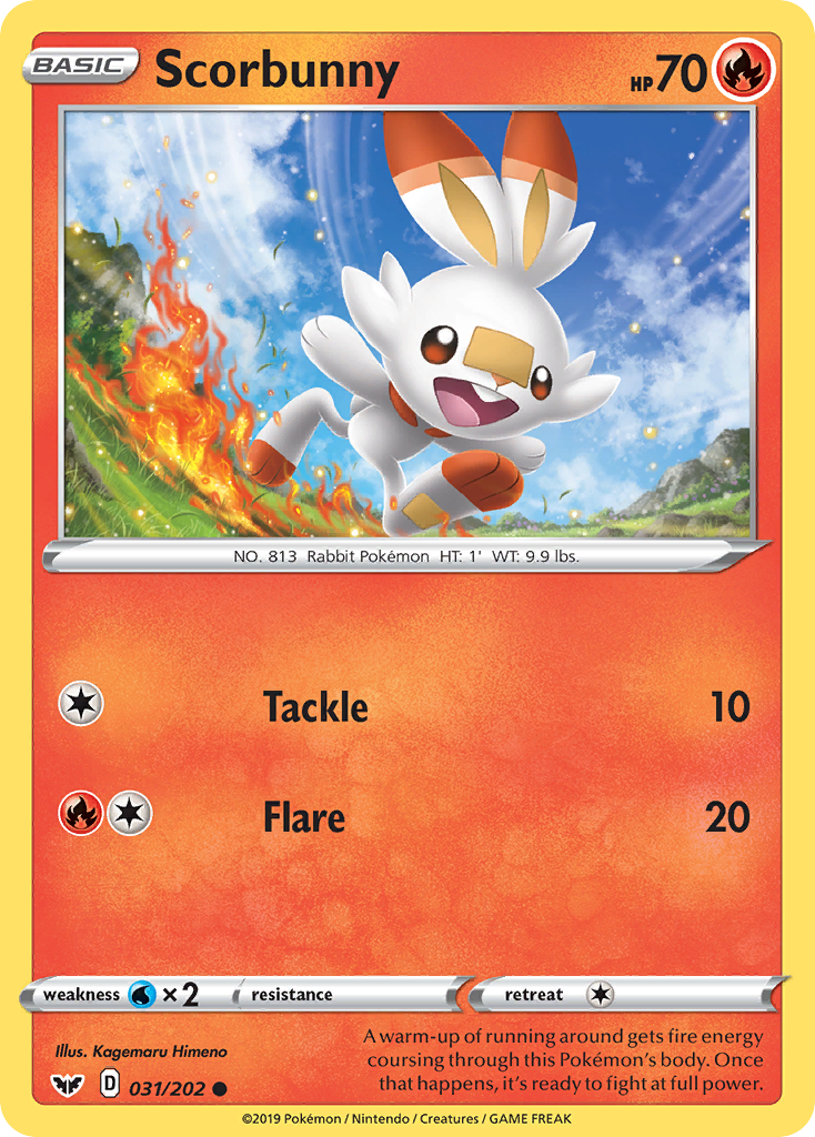 Scorbunny (031/202) [Sword & Shield: Base Set] | Card Citadel