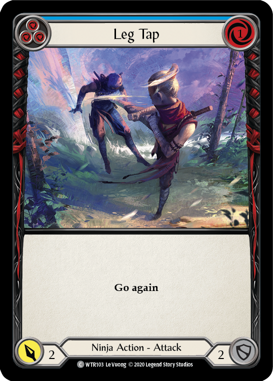 Leg Tap (Blue) [U-WTR103] (Welcome to Rathe Unlimited)  Unlimited Normal | Card Citadel