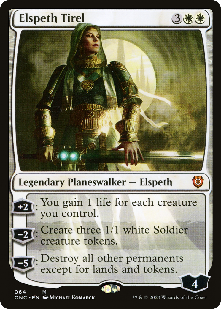Elspeth Tirel [Phyrexia: All Will Be One Commander] | Card Citadel