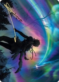 The Prismatic Bridge Art Card (Gold-Stamped Signature) [Kaldheim: Art Series] | Card Citadel