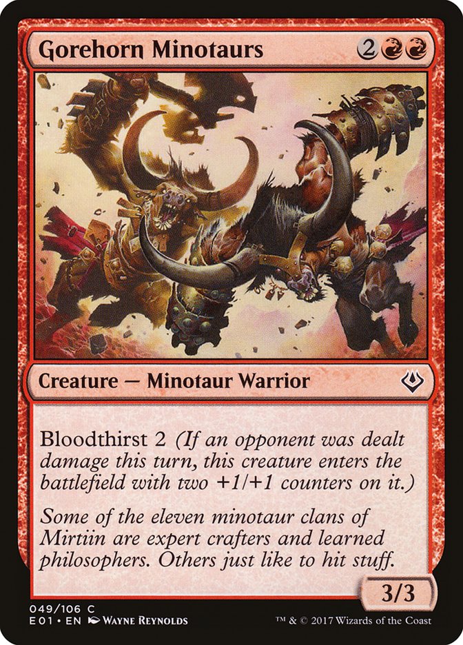 Gorehorn Minotaurs [Archenemy: Nicol Bolas] | Card Citadel