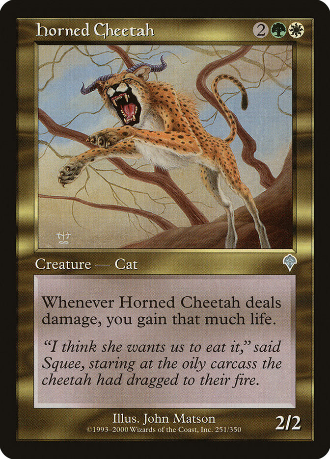 Horned Cheetah [Invasion] | Card Citadel