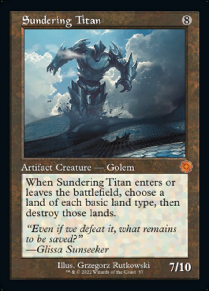 Sundering Titan (Retro) [The Brothers' War Retro Artifacts] | Card Citadel