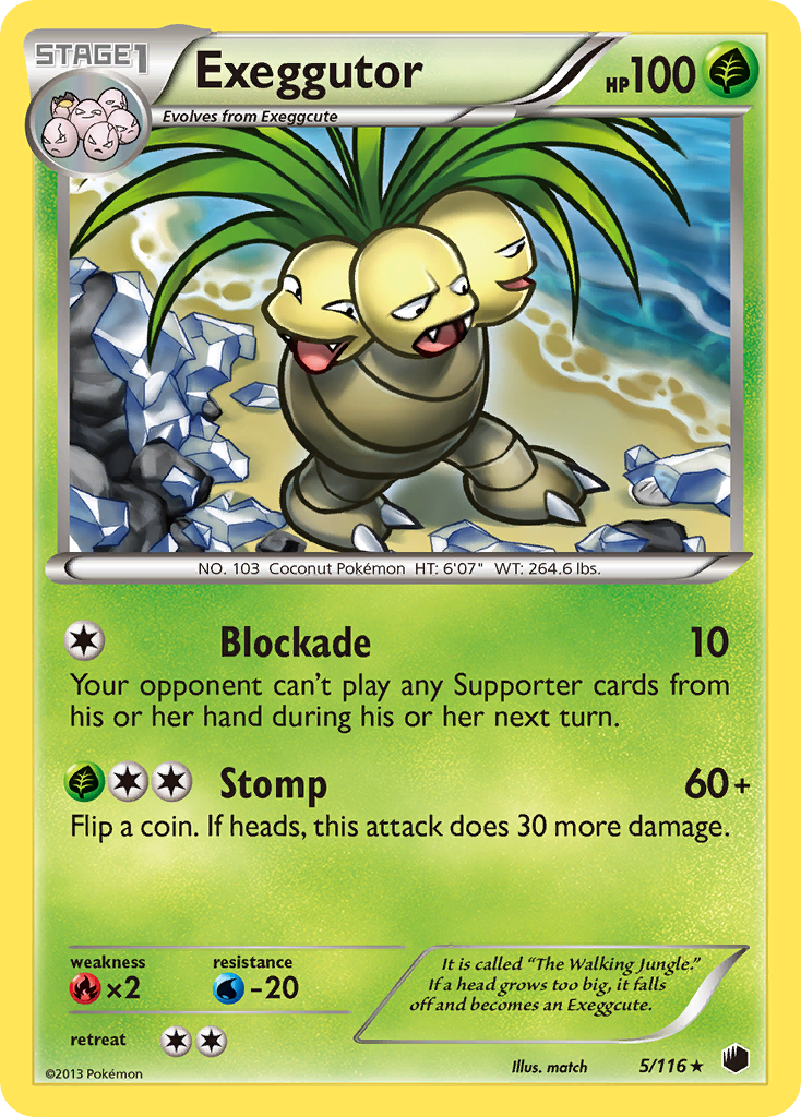 Exeggutor (5/116) [Black & White: Plasma Freeze] | Card Citadel