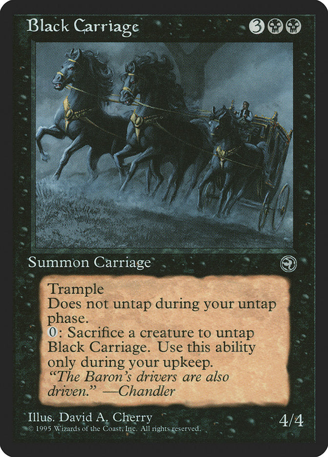 Black Carriage [Homelands] | Card Citadel
