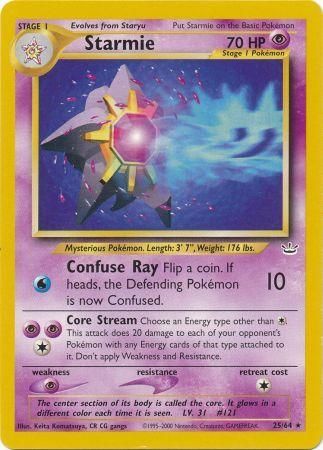 Starmie (25/64) [Neo Revelation Unlimited] | Card Citadel