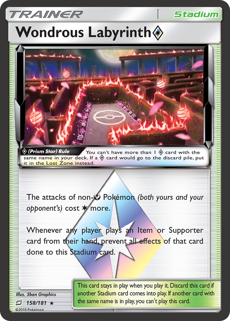 Wondrous Labyrinth (158/181) (Prism Star) [Sun & Moon: Team Up] | Card Citadel