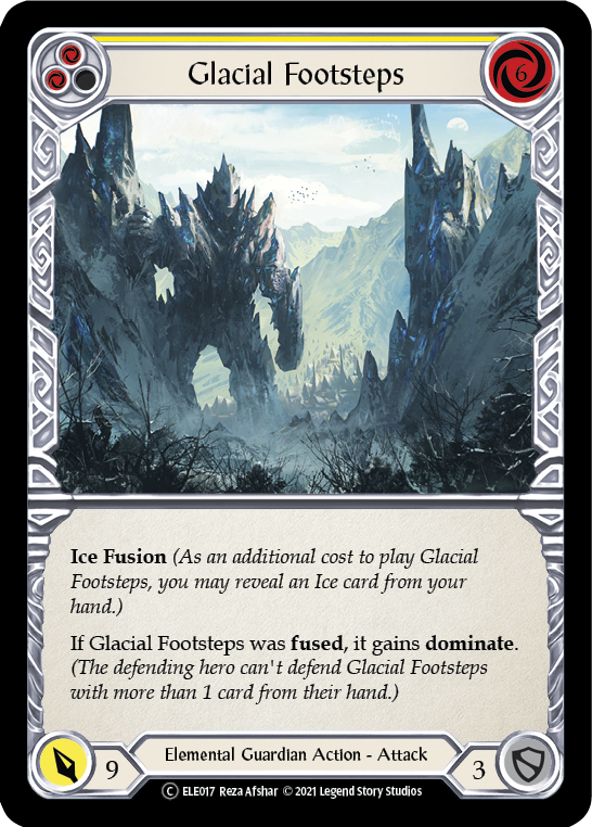 Glacial Footsteps (Yellow) [U-ELE017] Unlimited Normal | Card Citadel