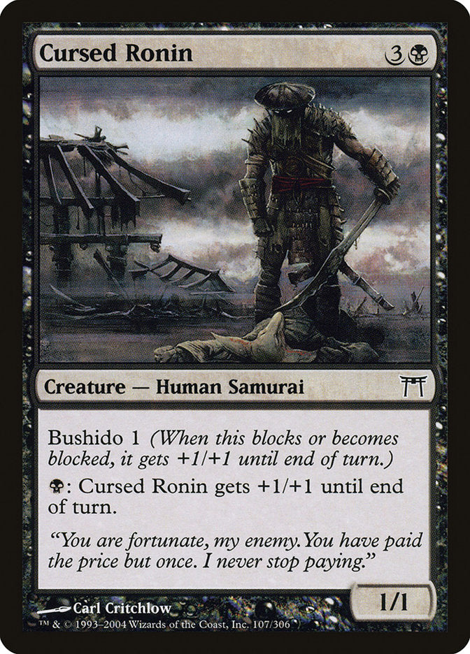Cursed Ronin [Champions of Kamigawa] | Card Citadel